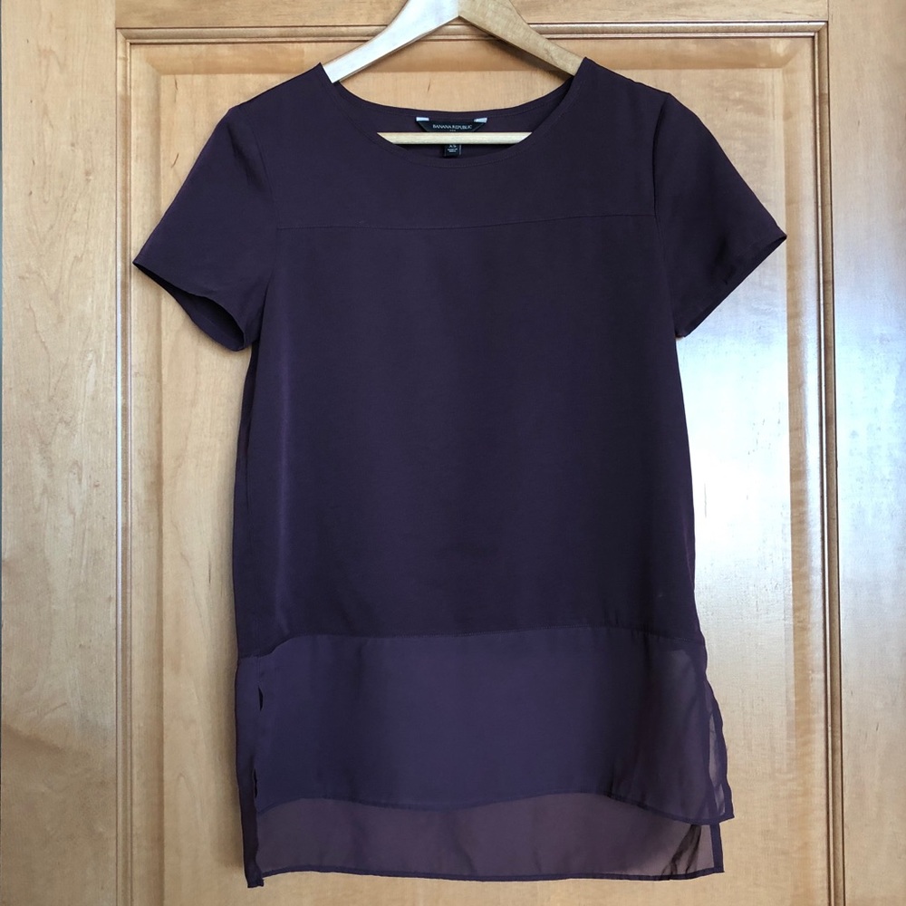 Banana Republic Purple Top